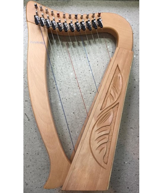 12弦 小豎琴 12 strings lever harp